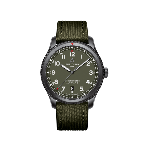 AVIATOR 8 AUTOMATIC 41 BLACK STEEL CURTISS WARHAWK